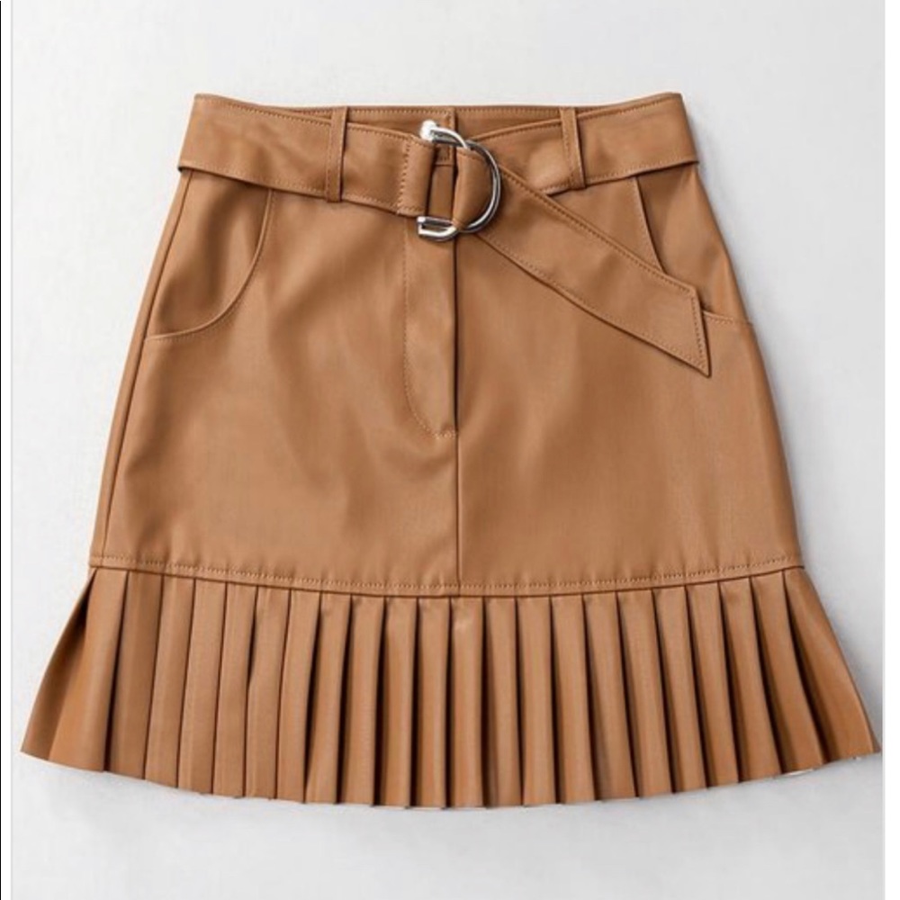 Faux Leather Mini Skirt